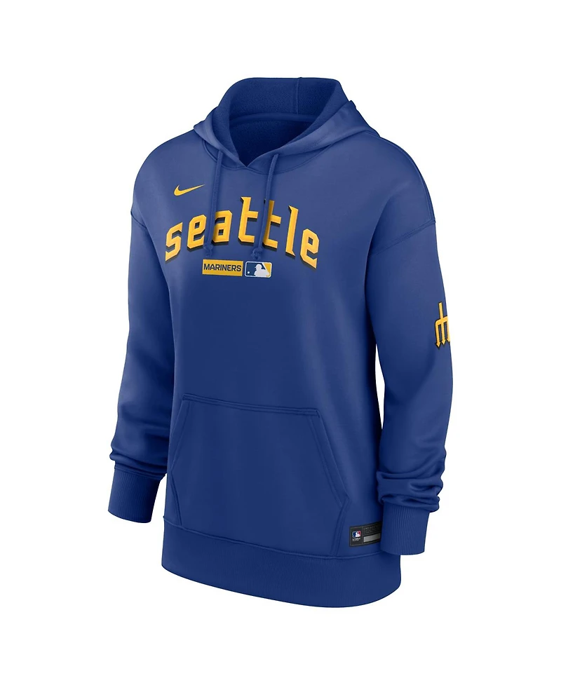Nike Women's Royal Seattle Mariners Authentic Collection City Connect Therma Hoodie