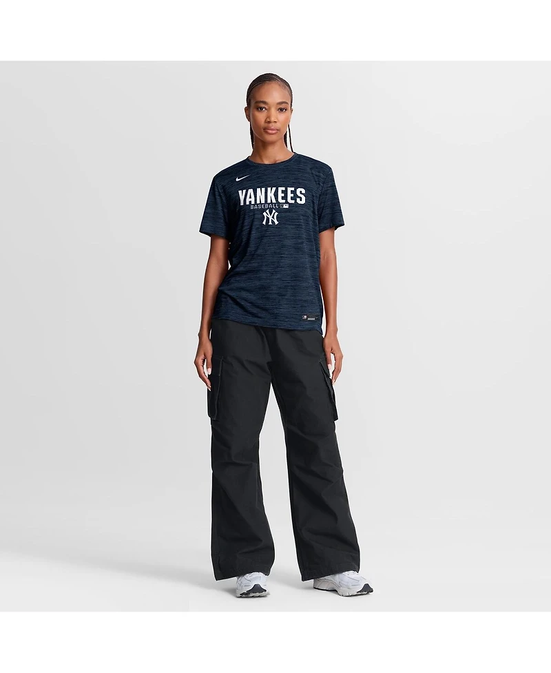 Nike Women's Navy New York Yankees Authentic Collection Velocity Dri-fit T-Shirt