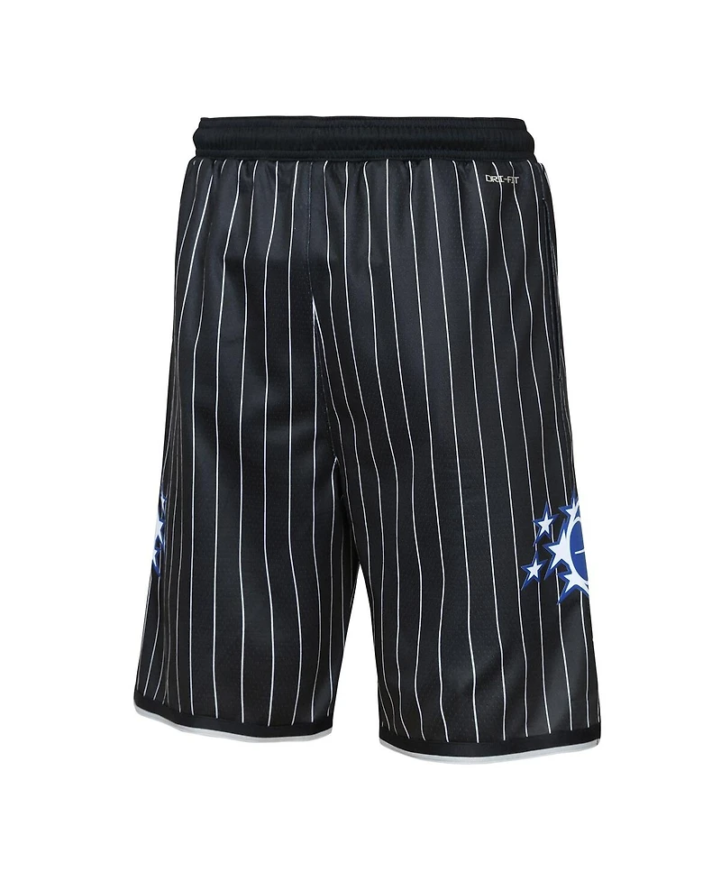 Jordan Big Boys and Girls Black Orlando Magic Authentic Statement Edition Swingman Shorts