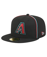 New Era Men's Black Arizona Diamondbacks Soutache 59FIFTY Fitted Hat