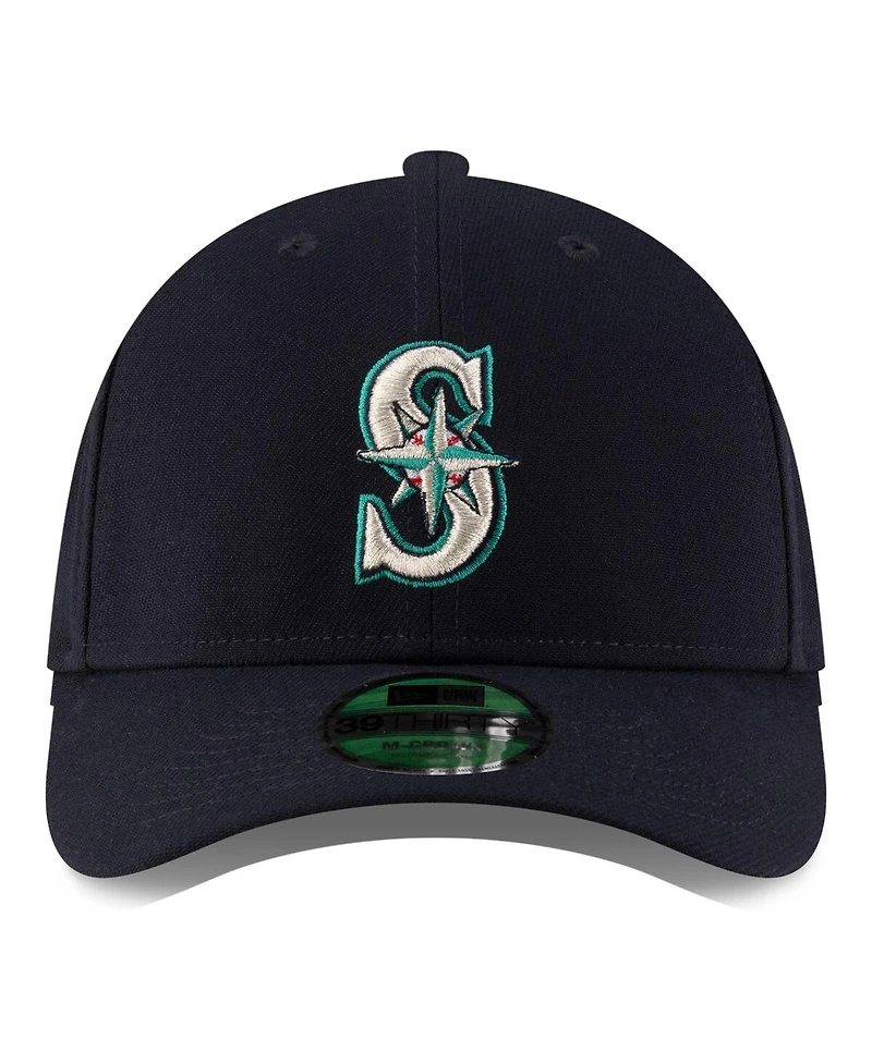 New Era Men's Navy Seattle Mariners Player Replica 39THIRTY M-Crown Flex Hat