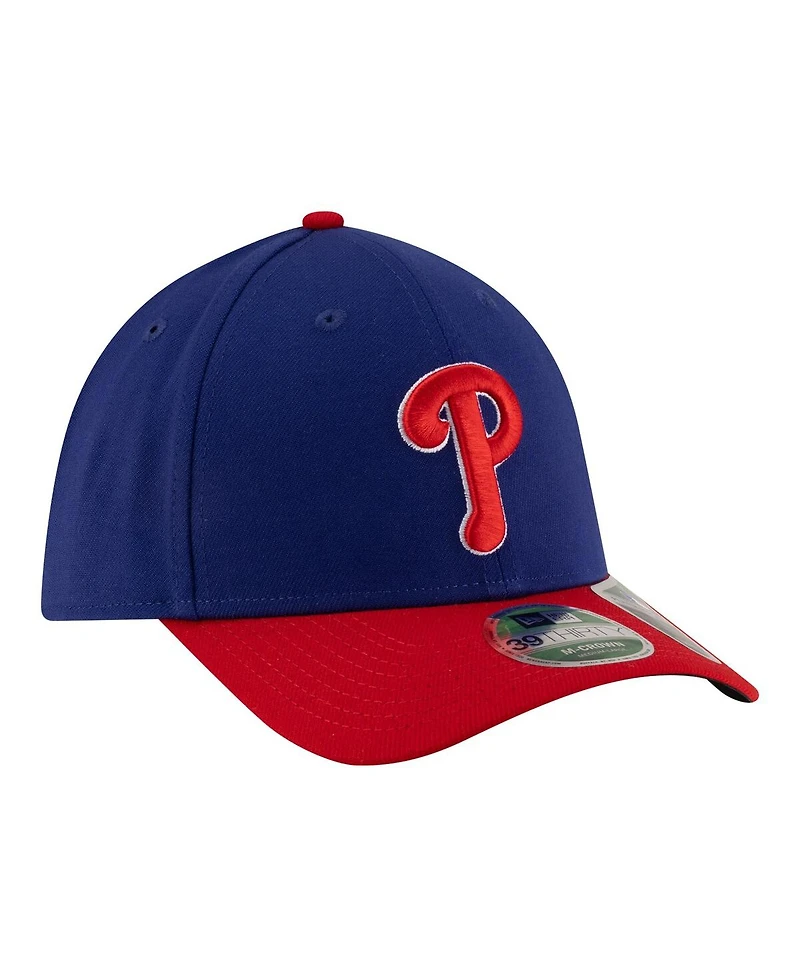 New Era Men's Royal Philadelphia Phillies Player Replica 39THIRTY M-Crown Flex Hat