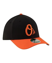 New Era Men's Black Baltimore Orioles Alternate Player Replica 39THIRTY M-Crown Flex Hat