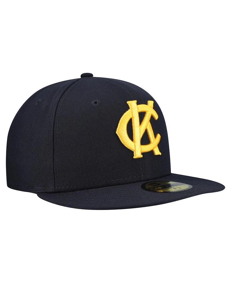 New Era Men's Navy Kansas City Monarchs Mlb Nwe 2025 Turn Back the Clock 59FIFTY