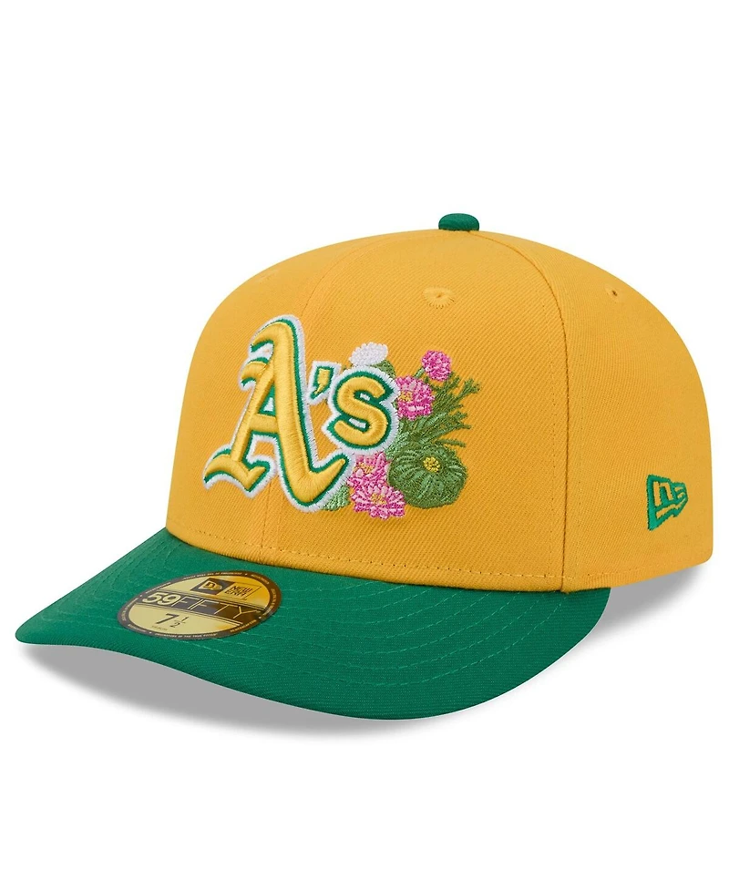 New Era Men's Gold/Green Athletics 2026 Spring Training 59FIFTY Fitted Hat