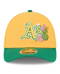 New Era Men's Gold/Green Athletics 2026 Spring Training M-Crown 39THIRTY Flex Hat