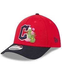 New Era Men's Red/Navy Cleveland Guardians 2026 Spring Training M-Crown 39THIRTY Flex Hat