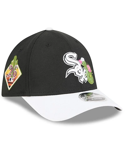 New Era Men's Black/White Chicago White Sox 2026 Spring Training M-Crown 39THIRTY Flex Hat