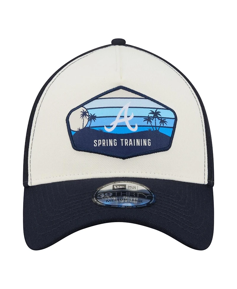 New Era Men's Stone Atlanta Braves 2026 Spring Training Fan Pack Gradient 39THIRTY Flex Hat