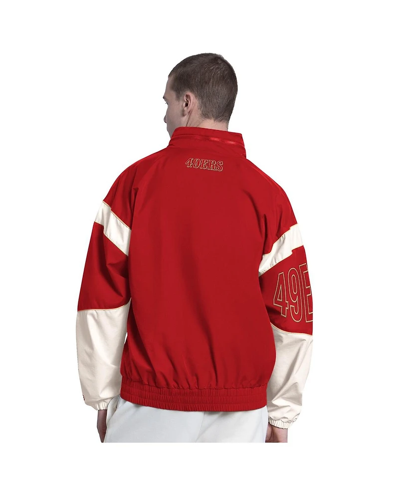 Starter Men's Scarlet San Francisco 49ers The Gust Full-Zip Hoodie