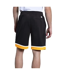 Starter Men's Black Pittsburgh Steelers Power Play Mesh Shorts