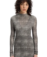 Boss by Hugo Women's Modal Skirt Plisse-Tulle Dress