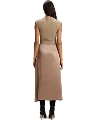 Boss by Hugo Women's Satin Skirt Knitted Dress