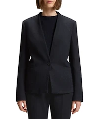 Boss by Hugo Women's Crease-Resistant Herringbone Regular-Fit Blazer