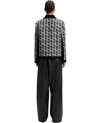 Boss by Hugo Women's Patterned Feather Tweed Regular-Fit Jacket