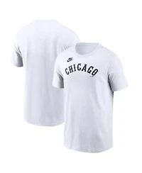 Nike Men's White Chicago White Sox Cooperstown Collection Wordmark T-Shirt