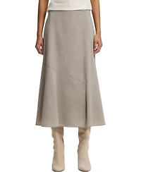 Boss by Hugo Women's Melange Virgin Wool A-Line Skirt