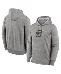 Nike Men's Heather Gray Detroit Tigers Primary Logo Therma Hoodie