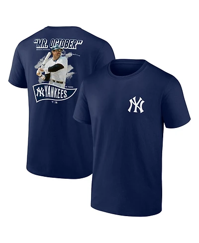 Fanatics Men's Reggie Jackson Athletic Navy New York Yankees Retired Player Nickname Name Number T-Shirt