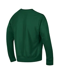 Champion Men's Green Athletics Reverse Weave Chenille Sweatshirt