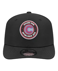 New Era Men's Black Chicago Cubs Circle 9SEVENTY Adjustable Hat