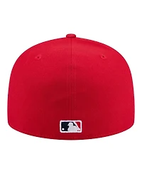 New Era Men's Red St. Louis Cardinals City Patch 59FIFTY Fitted Hat