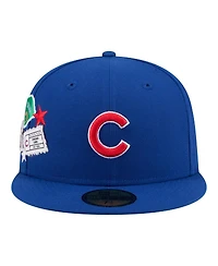 New Era Men's Royal Chicago Cubs City Patch 59FIFTY Fitted Hat