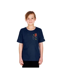 New Era Big Boys and Girls Navy Detroit Tigers Stars Cap T-Shirt