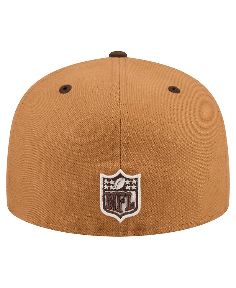 New Era Men's Light Brown/Dark Brown Washington Commanders Two-Tone Walnut 59FIFTY Fitted Hat