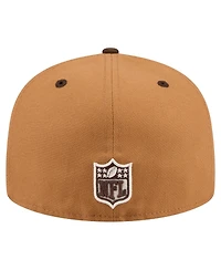 New Era Men's Light Brown/Dark Brown Washington Commanders Two-Tone Walnut 59FIFTY Fitted Hat
