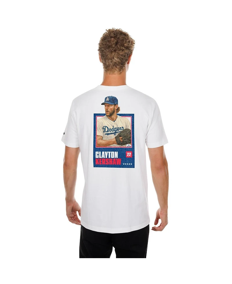 New Era Men's Clayton Kershaw White Los Angeles Dodgers Thank You Kersh T-Shirt