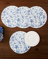 Avanti Ashford Woven Braided Round Placemats, Set of 4