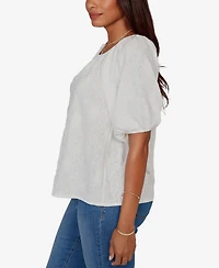 Ruby Rd. Petite Textured Convertible Knit Top