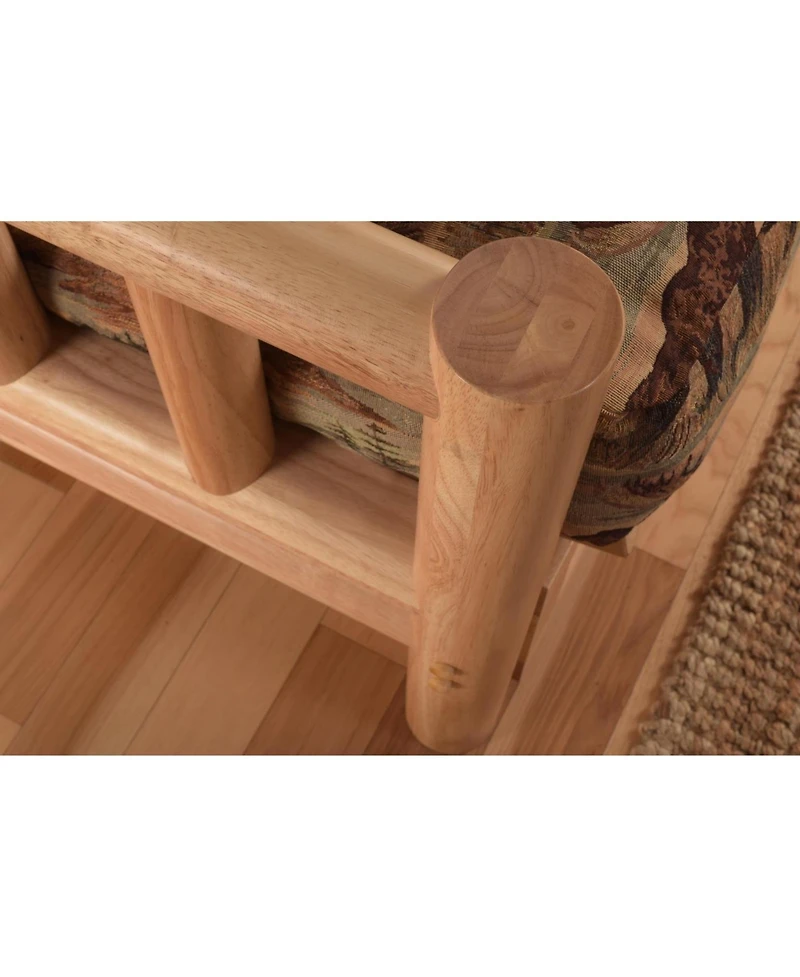 Kodiak Lodge Frame-Natural Finish-Marmont Thunder Mattress