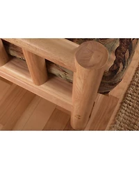 Kodiak Lodge Frame-Natural Finish-Marmont Thunder Mattress