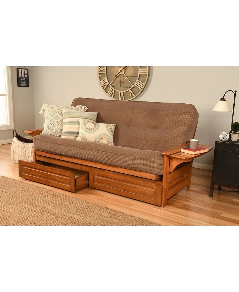 Kodiak Phoenix Frame with Marmont Mocha Mattress and Storage Drawers