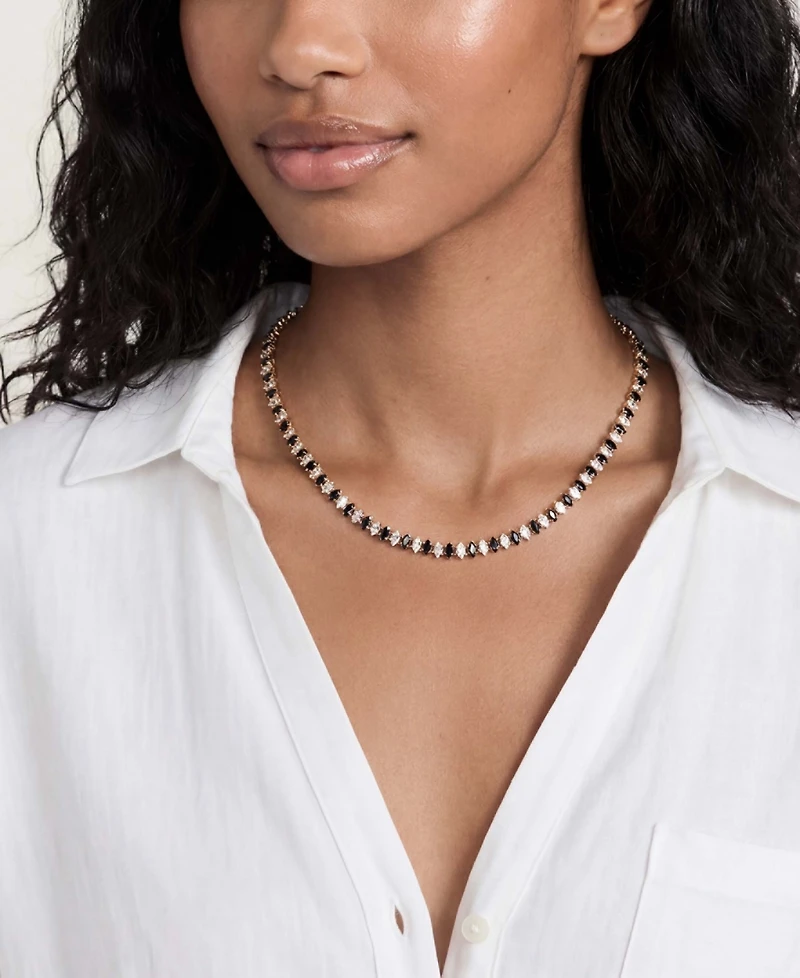Ettika Marquise Beaded Choker Necklace