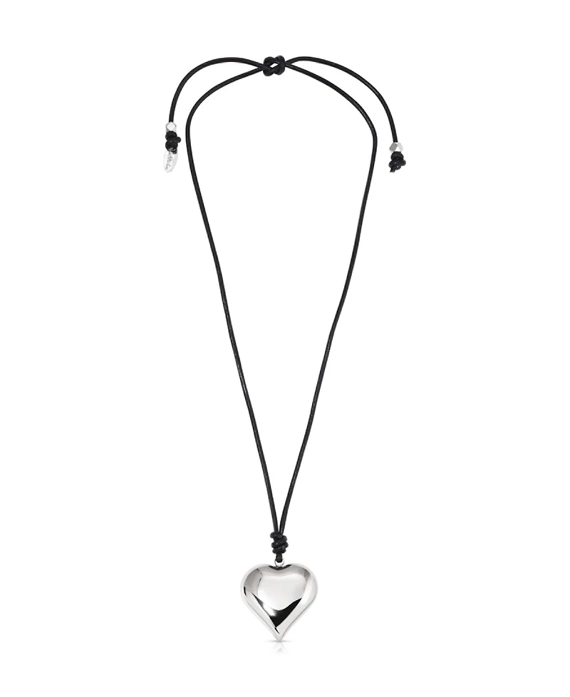 Ettika Heart Pendant Adjustable Cord Necklace