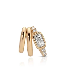 Ettika Cluster Stacked Ear Cuffs