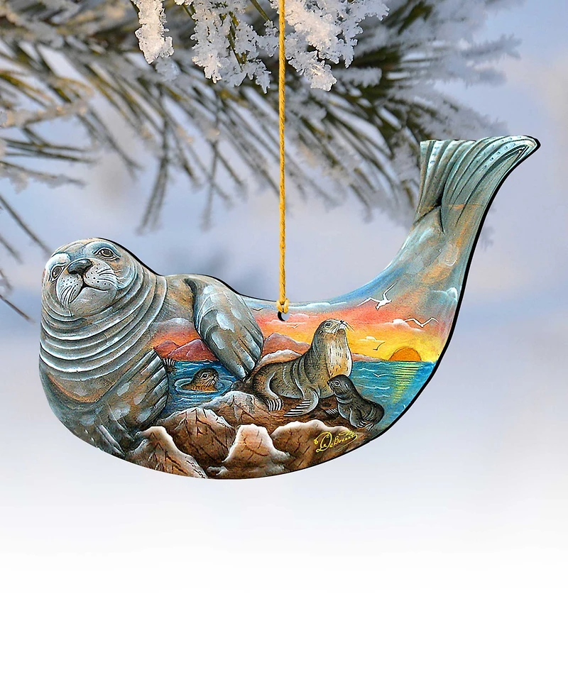 Designocracy Seal Holiday Ornaments, Set of 2