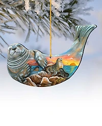 Designocracy Seal Holiday Ornaments, Set of 2