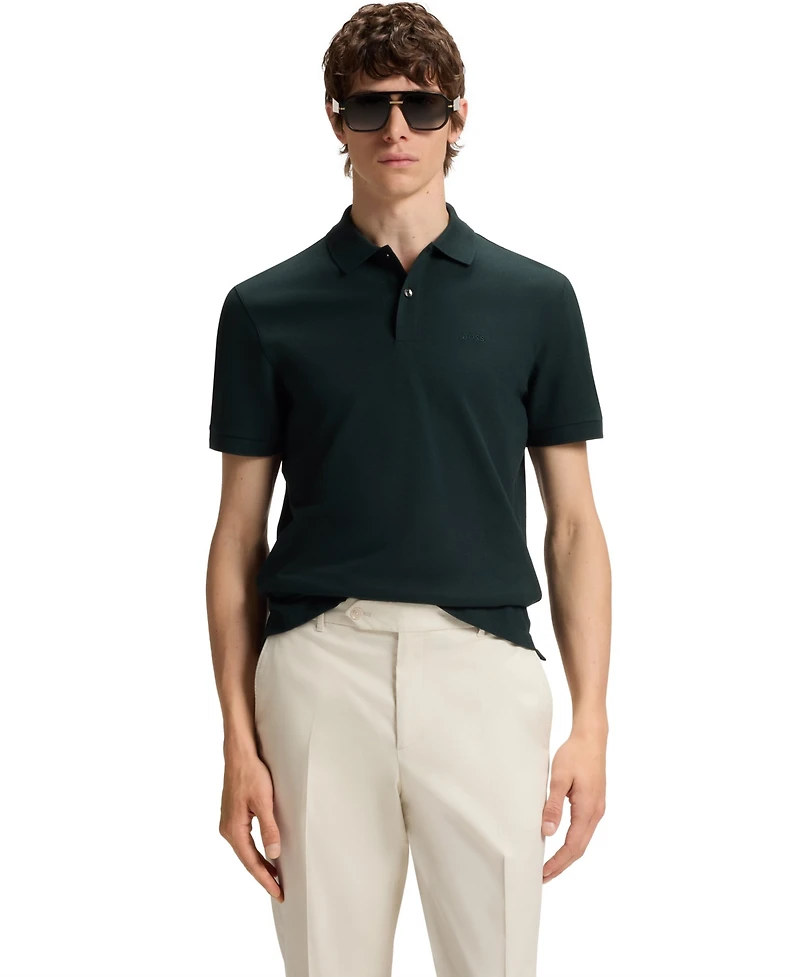 Boss by Hugo Men's Cotton Regular-Fit Polo Shirt