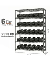 Rainsken 6 Tiers Storage Shelves