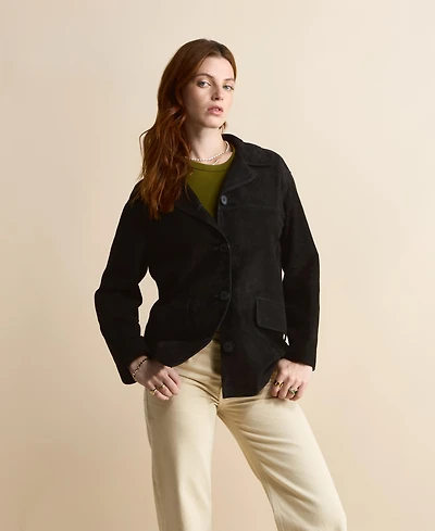 Furniq Uk Women's Suede Jacket