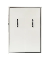 Rainsken 3 Tier Wooden Floor Standing Bookcase with Slide-Out Drawer and Dustproof Mobile File Cabinet, Hidden Storage for Living Room, Office