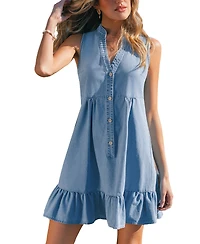 Cupshe Women's French Cafe Mini Beach Dress