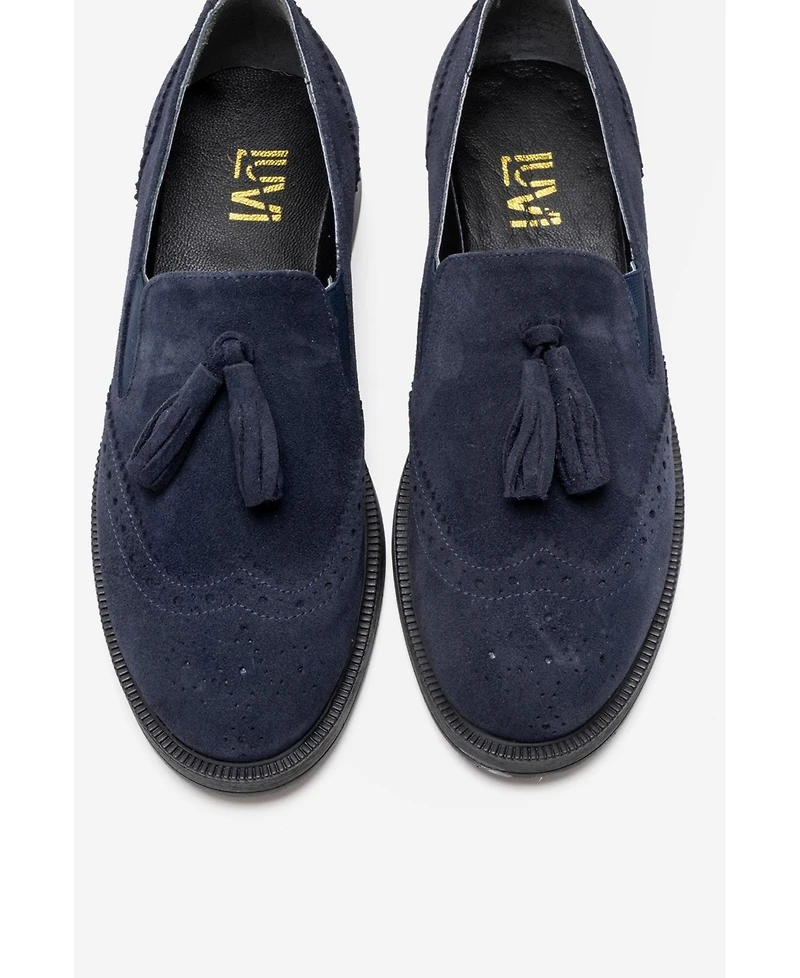 Forever & Always Shoes Women's Alex Leather Tassel Loafers