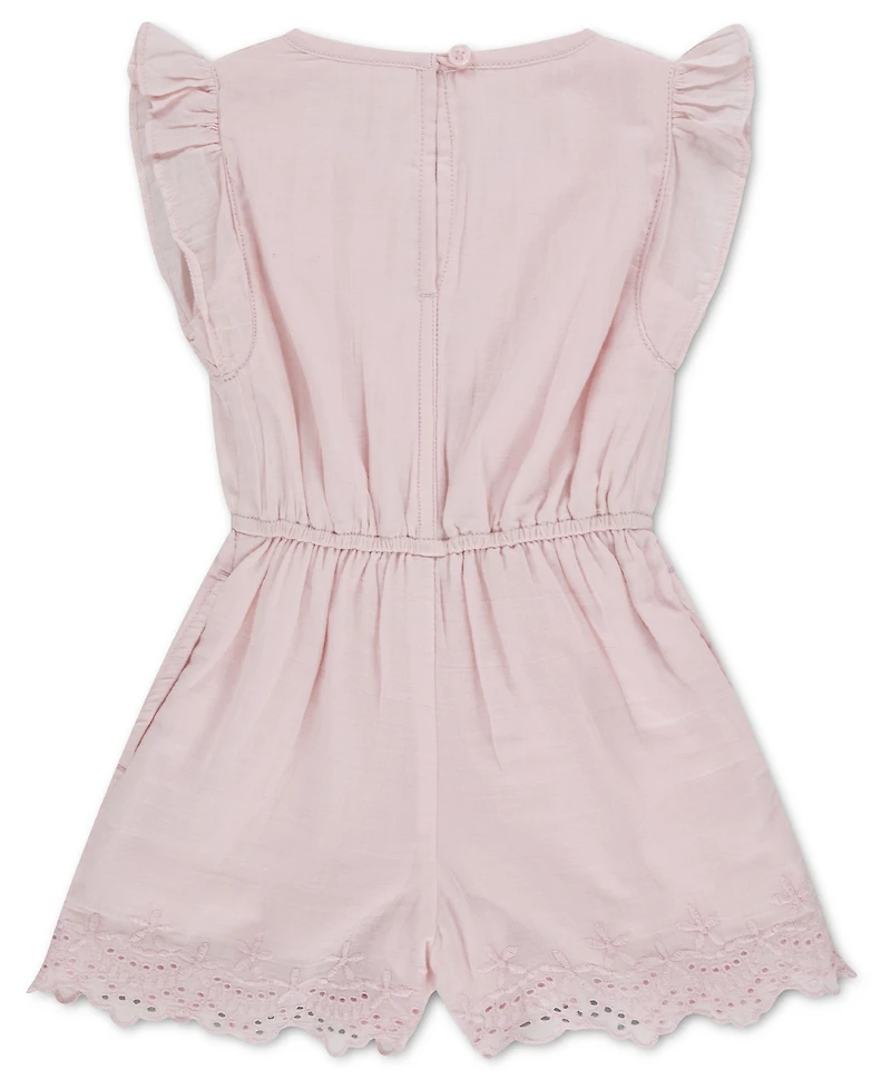 abercrombie kids Girls' Flutter Sleeve Eyelet Romper