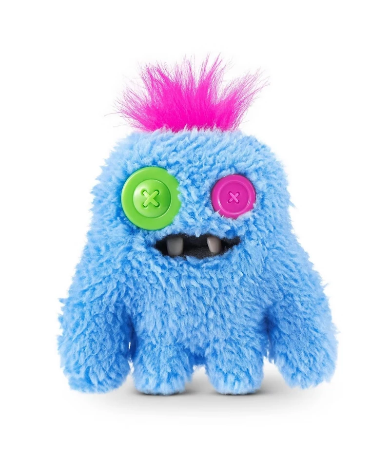 Fuggler Zuru Baby Fug SasQuoosh Blue Funny Ugly Monster Plush Toy 3.5 Inch