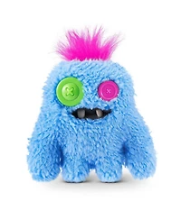 Fuggler Zuru Baby Fug SasQuoosh Blue Funny Ugly Monster Plush Toy 3.5 Inch
